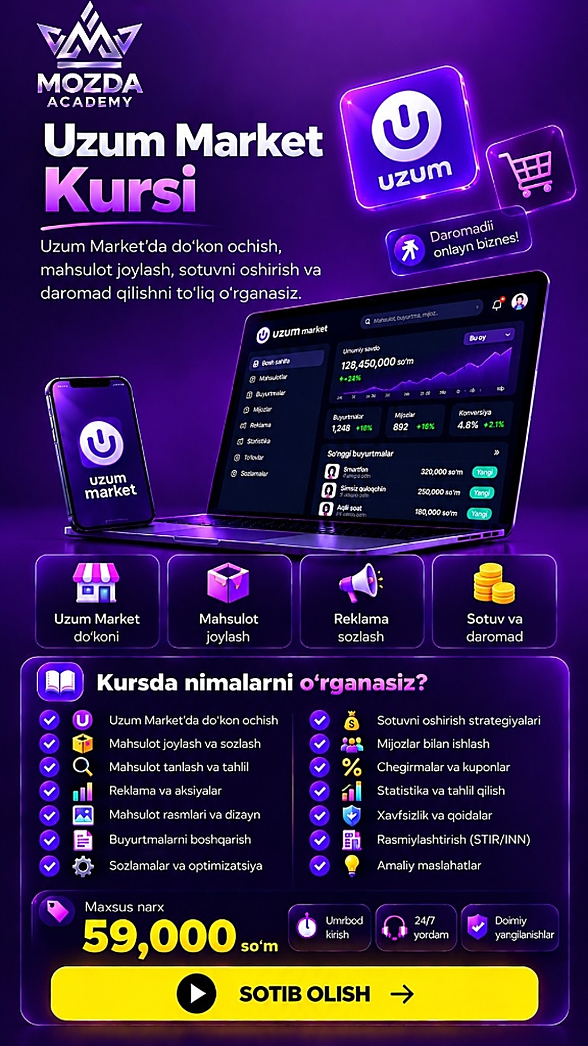 Uzum Market Kursi